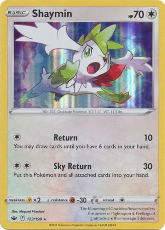 Pokemon Card Chilling Reign 123/198 Shaymin Holo Rare