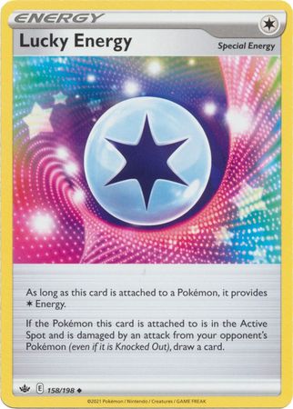 Pokemon Card Chilling Reign 158/198 Lucky Energy Uncommon