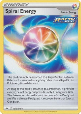 Pokemon Card Chilling Reign 159/198 Spiral Energy Uncommon