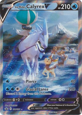 (S) Pokemon Card Chilling Reign 164/198 Ice Rider Calyrex V Alternate Art