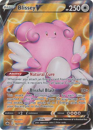 (S) Pokemon Card Chilling Reign 182/198 Blissey V Full Art