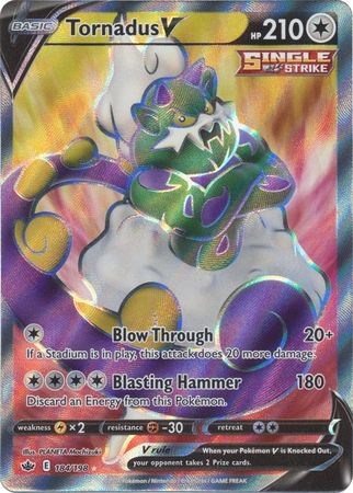 Pokemon Card Chilling Reign 184/198 Tornadus V Full Art