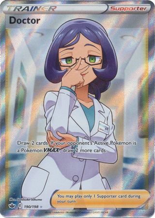 (S) Pokemon Card Chilling Reign 190/198 Doctor Supporter Full Art