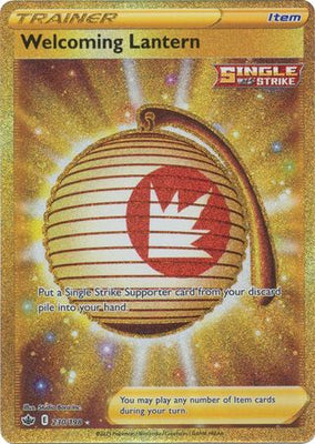 <transcy>Pokemon Card Chilling Reign 230/198 Indbydende lanterne vare Hemmelig sjælden</transcy>