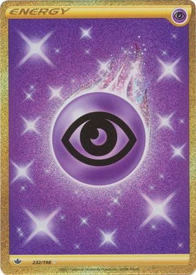 <transcy>Pokemon Card Chilling Reign 232/198 Psychic Energy Secret Sjælden</transcy>