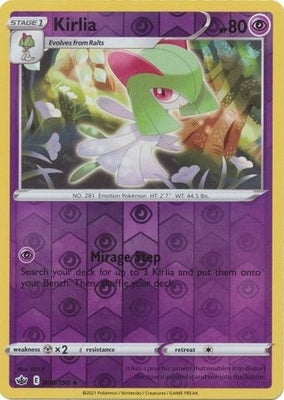 <transcy>Pokemon Card Chilling Reign 060/198 Kirlia Reverse Holo 罕见</transcy>