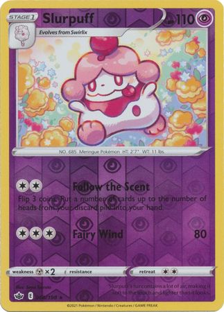 <transcy>口袋妖怪卡片寒冷统治 068/198 Slurpuff Reverse Holo 稀有</transcy>