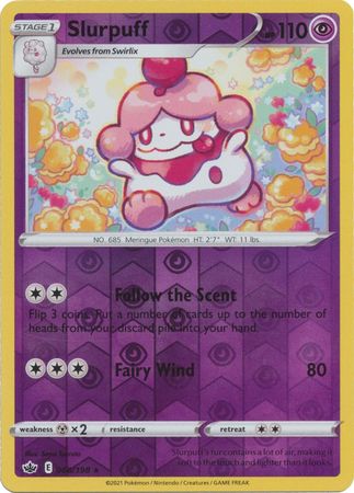 <transcy>Pokemon Card Chilling Reign 068/198 Slurpuff Reverse Holo Rare</transcy>