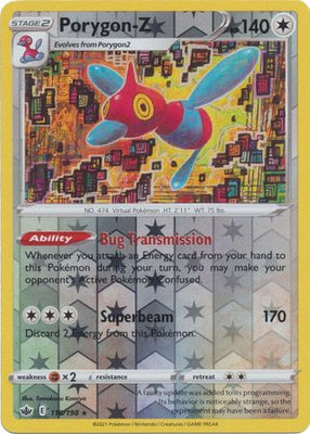 <transcy>بطاقة بوكيمون Chilling Reign 118/198 Porygon-Z Reverse Holo Rare</transcy>