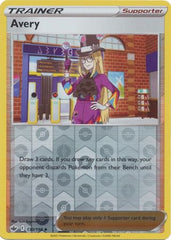 Pokemon Card Chilling Reign 130/198 Avery Supporter Reverse Holo Uncommon