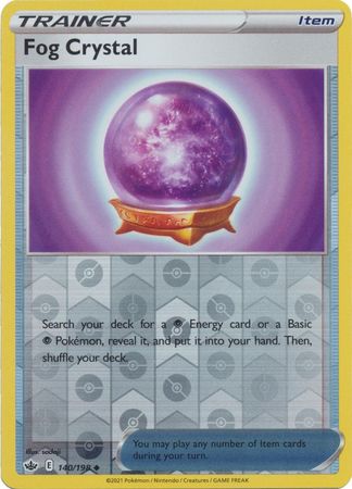 Pokemon Card Chilling Reign 140/198 Fog Crystal Item Reverse Holo Uncommon