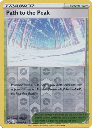 Pokemon Card Chilling Reign 148/198 Path to the Peak Stadium Reverse Holo Uncommon