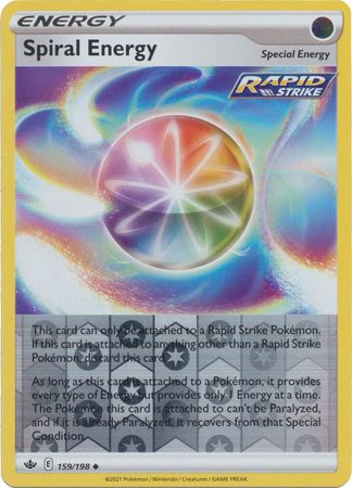 Pokemon Card Chilling Reign 159/198 Spiral Energy Reverse Holo Uncommon