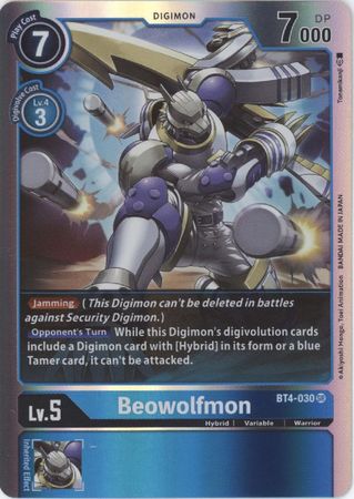 Digimon Card Great Legend Beowolfmon BT4-030 SR