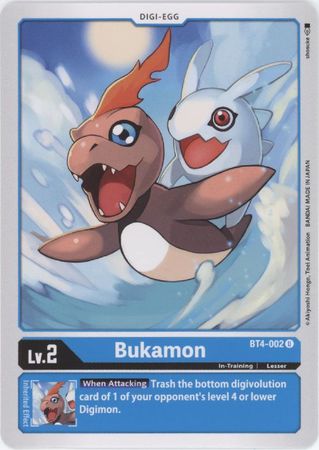 Digimon Card Great Legend Bukamon BT4-002 U