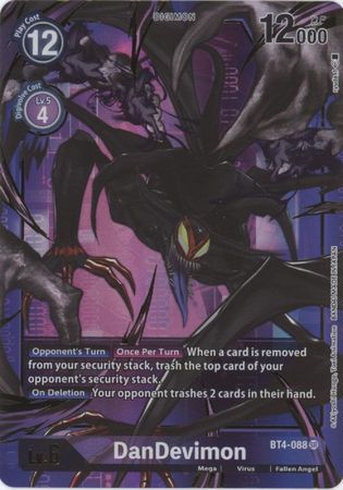 Digimon Card Great Legend DanDevimon BT4-088 SR Alternate Art