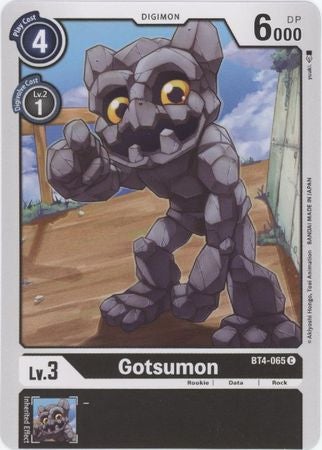 Digimon Card Great Legend Gotsumon BT4-065 C