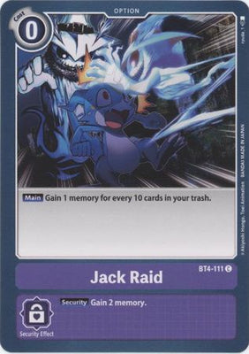 Digimon Card Great Legend Jack Raid BT4-111 C