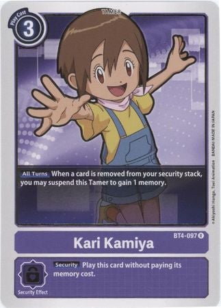 Digimon Card Great Legend Kari Kamiya BT4-097 R