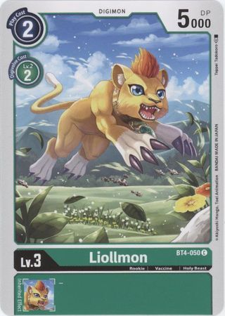 Digimon Card Great Legend Liollmon BT4-050 C