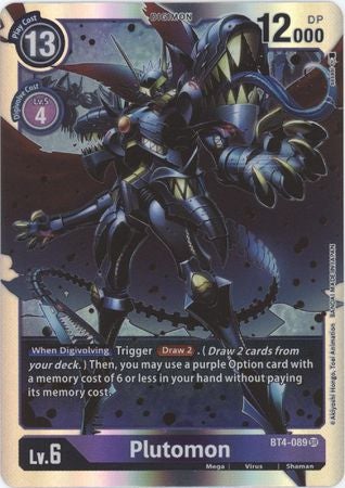 Digimon Card Great Legend Plutomon BT4-089 SR