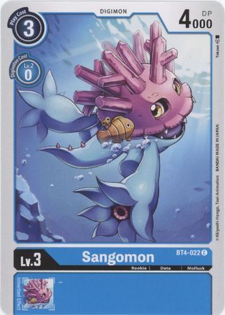 <transcy>Digimon Karte Große Legende Sangomon BT4-022 C</transcy>