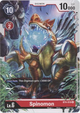 Digimon Card Great Legend Spinomon BT4-018 U