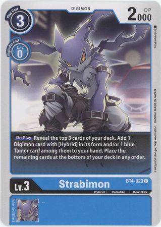 Digimon Card Great Legend Strabimon BT4-023 C