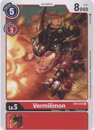 <transcy>بطاقة Digimon Great Legend Vermilimon BT4-014 C</transcy>