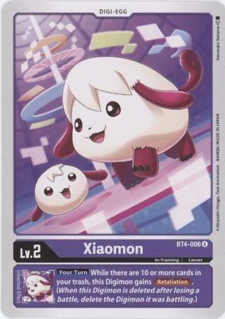 Digimon Card Great Legend Xiaomon BT4-006 U