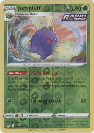 Pokemon Card Evolving Skies 4/203 004/203 Jumpluff Reverse Holo Holo Rare