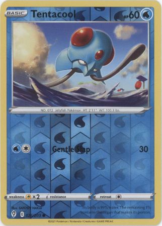 <transcy>Pokemon Card Evolving Skies 26/203 026/203 Tentacool Reverse Holo Common</transcy>