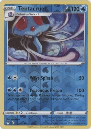 <transcy>Pokemon Card Evolving Skies 27/203 027/203 Tentacruel Reverse Holo Gelegentlich</transcy>