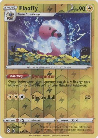 Pokemon Card Evolving Skies 55/203 055/203 Flaaffy Reverse Holo Uncommon