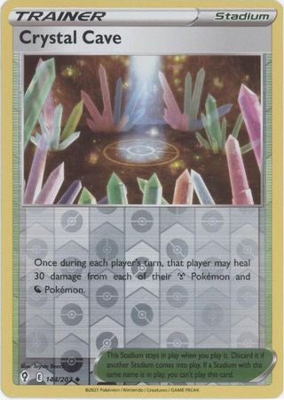 Pokemon Card Evolving Skies 144/203 144/203 Crystal Cave Reverse Holo Uncommon