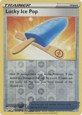 Pokemon Card Evolving Skies 150/203 150/203 Lucky Ice Pop Reverse Holo Uncommon