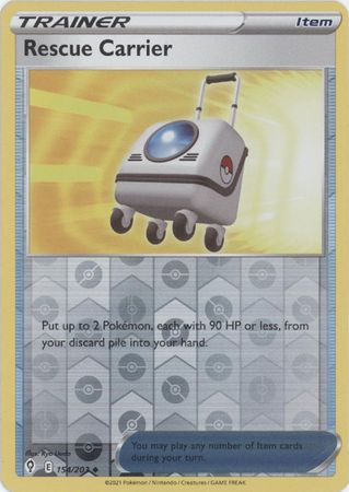 Pokemon Card Evolving Skies 154/203 154/203 Rescue Carrier Reverse Holo Uncommon