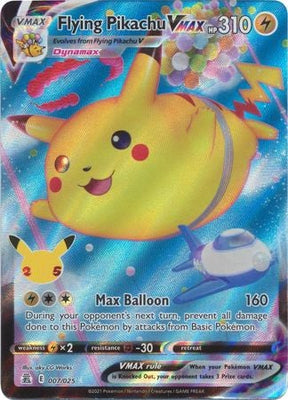 Pokemon Card Celebrations 7/25 007/025 Flying Pikachu VMAX Ultra Rare