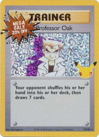 Pokemon Card Celebrations Classic 73/102 073/102 Imposter Professor Oak Supporter Holo Rare