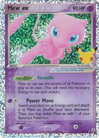 (S) Pokemon Card Celebrations Classic 88/92 088/092 Mew ex Ultra Rare