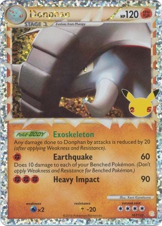 Pokemon Card Celebrations Classic 107/123 Donphan (Prime) Ultra Rare