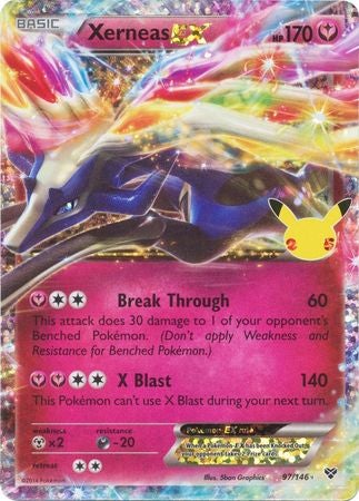 (S) Pokemon Card Celebrations Classic 97/146 097/146 Xerneas EX Ultra Rare