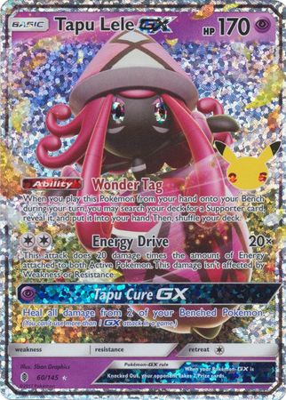 (S) Pokemon Card Celebrations Classic 60/145 060/145 Tapu Lele GX Ultra Rare