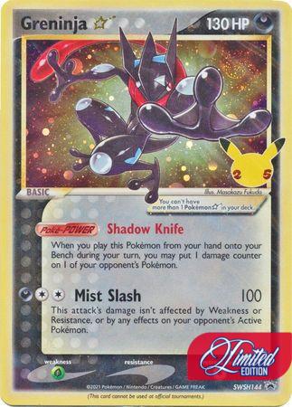 (S) Pokemon Celebrations Greninja Gold Star - SWSH144 - Promo SEALED