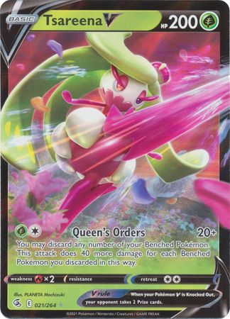 Pokemon Card Fusion Strike 021/264 21/264 Tsareena V Ultra Rare