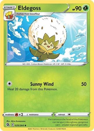 Pokemon Card Fusion Strike 025/264 25/264 Eldegoss Uncommon