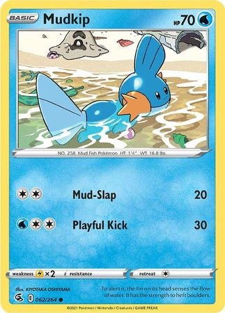 Pokemon Card Fusion Strike 062/264 62/264 Schlammkip Common