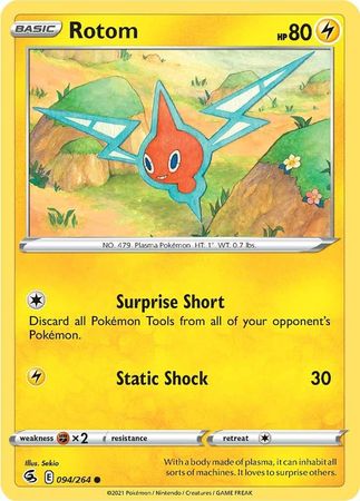 Pokemon Card Fusion Strike 094/264 94/264 Rotom Common