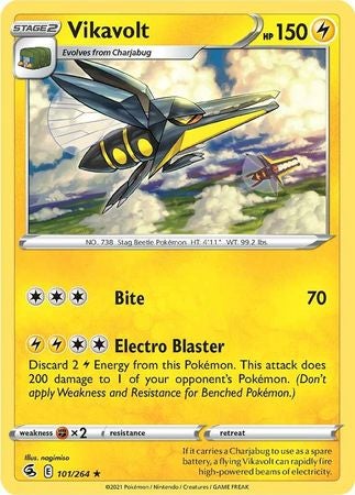 Pokemon Card Fusion Strike 101/264 Vikavolt Rare