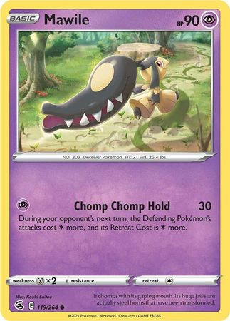 Pokemon Card Fusion Strike 119/264 Mawile Common